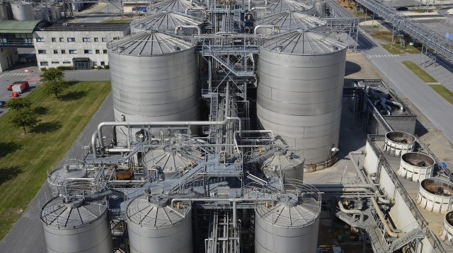 Verbio Bioraffinerie in Schwedt, Deutschland