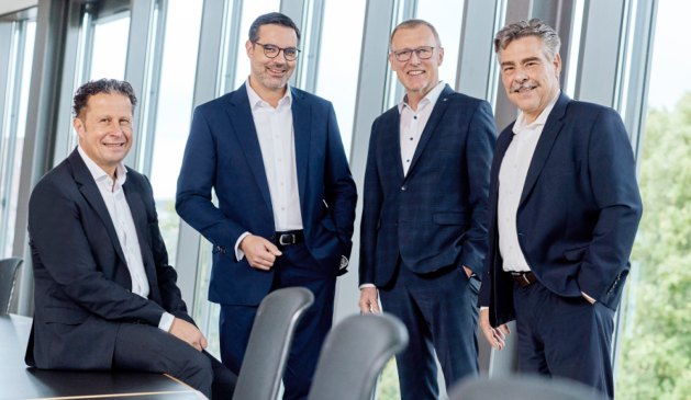 Vorstand der Gestalterbank (v.l.): Daniel Hirt, Alexander Müller (Vorsitzender), Clemens Fritz, Ralf Schmitt.