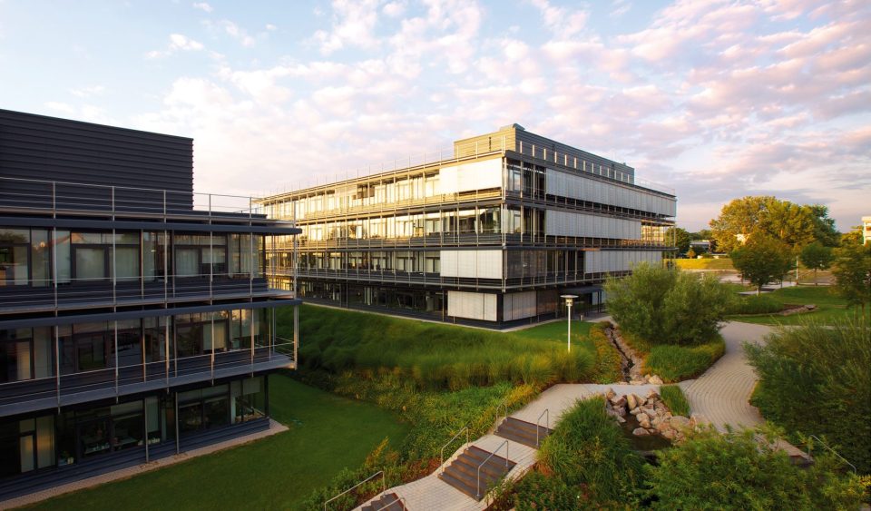 Der MLP-Firmensitz in Wiesloch, Deutschland