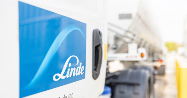 Linde Logo auf einem LKW