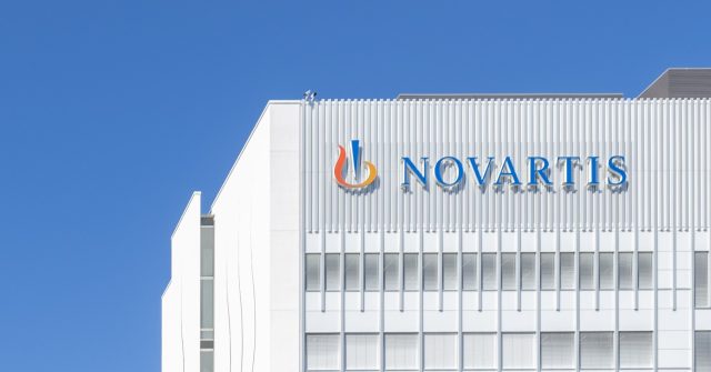 Der Hauptsitz des Schweizer Pharmaunternehmens Novartis in Basel, Schweiz