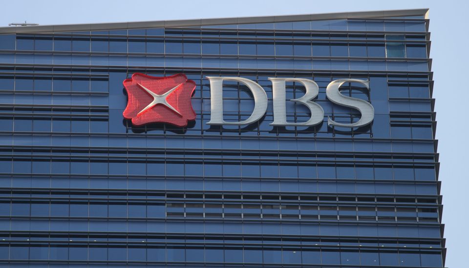Das DBS Gebäude im Bankenviertel in Singapur