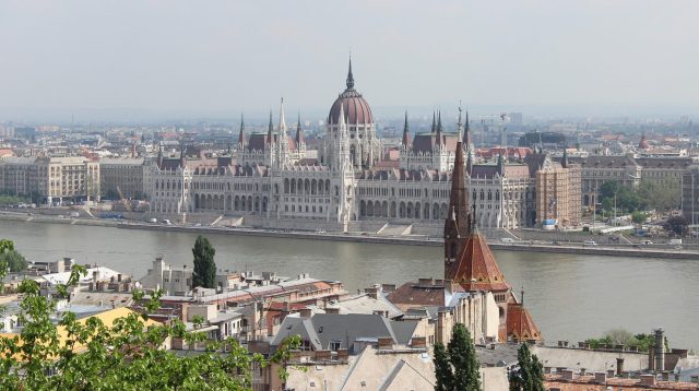 Der Blick auf Budapest, Ungarn