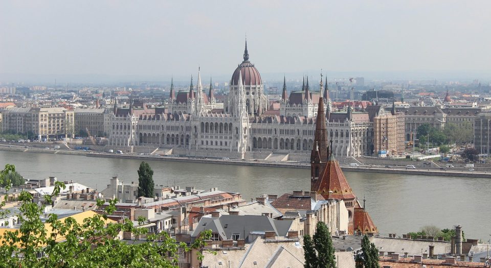 Der Blick auf Budapest, Ungarn