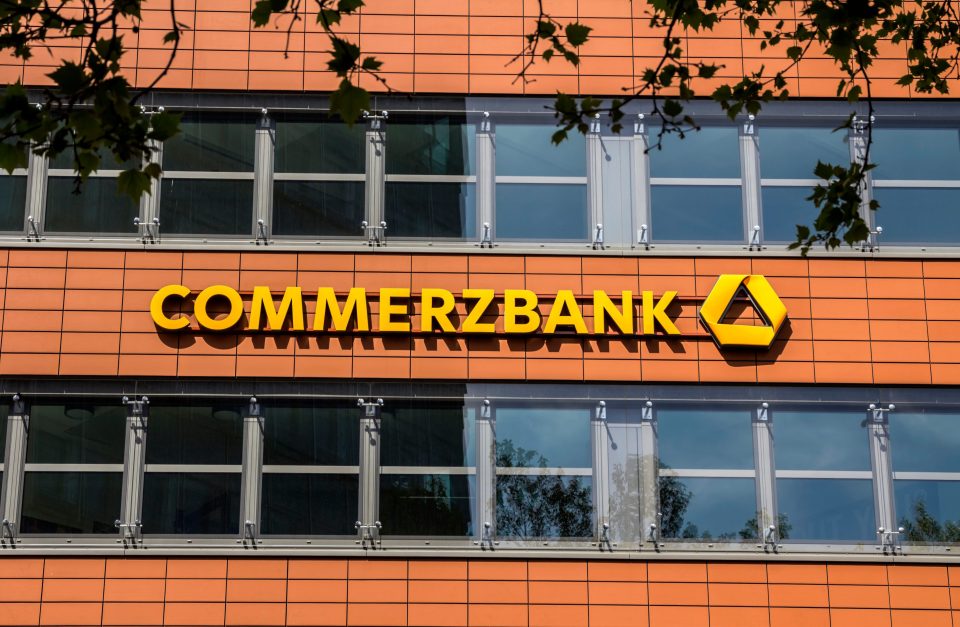 Commerzbank Logo in Hamburg