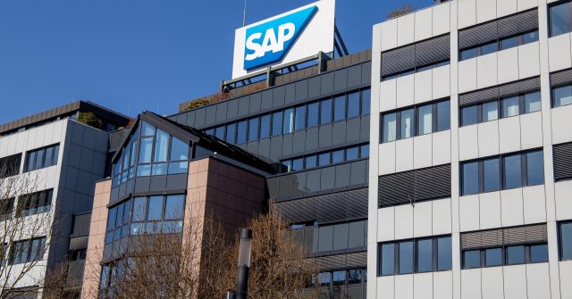 Der Hauptsitz von SAP in Walldorf, Baden-Württemberg, Deutschland