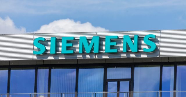 Siemens-Logo in Nürnberg, Deutschland