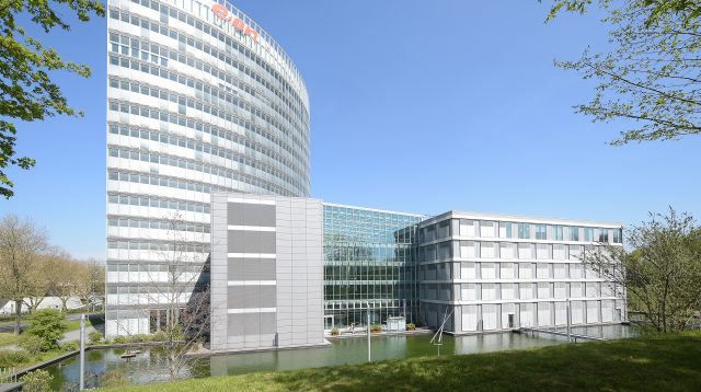 Die Konzernzentrale der E.ON SE in Essen, Deutschland