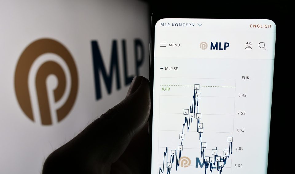 MLP Logo und Aktienkurs