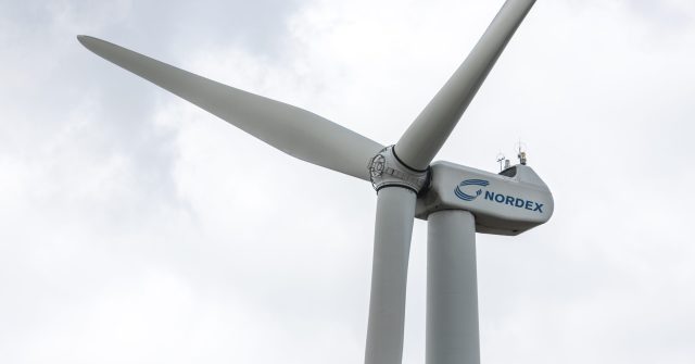 Nordex Windkraftanlage bei Korbach, Deutschland