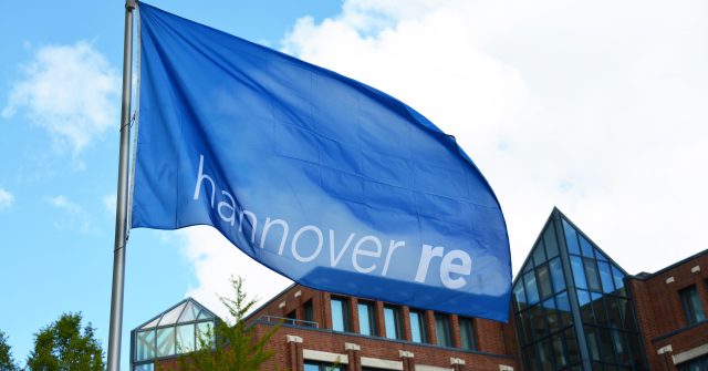 Hanover, Lower Saxony / Germany - May 19, 2019: Headquarters of Hannover RE in Hanover, Germany - Hannover Re is the fourth largest reinsurance company in the world