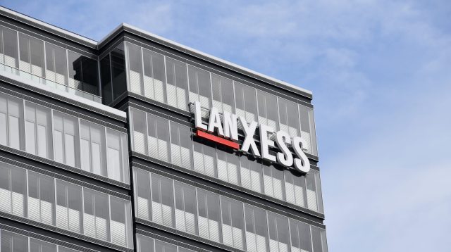 Der Hauptsitz der Lanxess AG in Köln, Deutschland