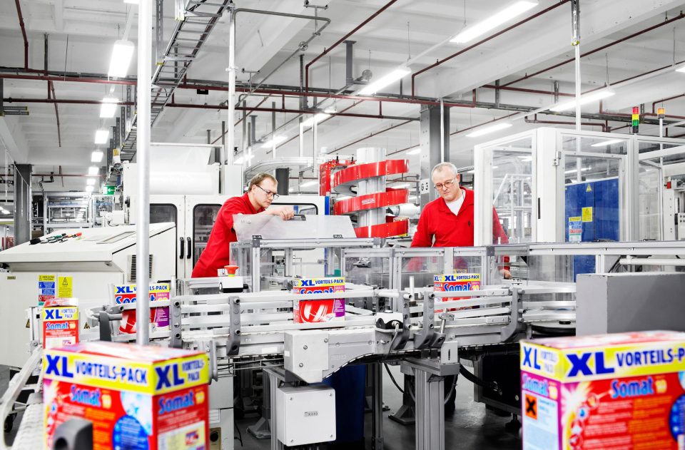 Eine Somat-Produktion von Henkel am Standort in Düsseldorf, Deutschland