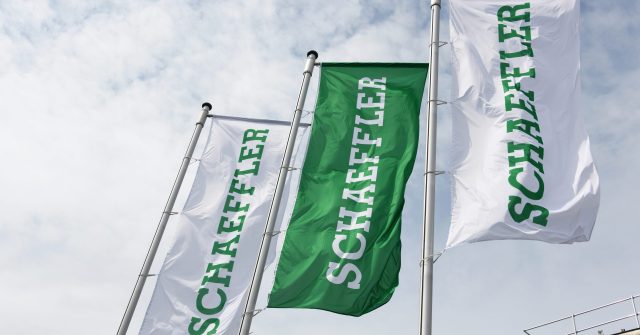 Schaeffler-Flaggen in Ingolstadt