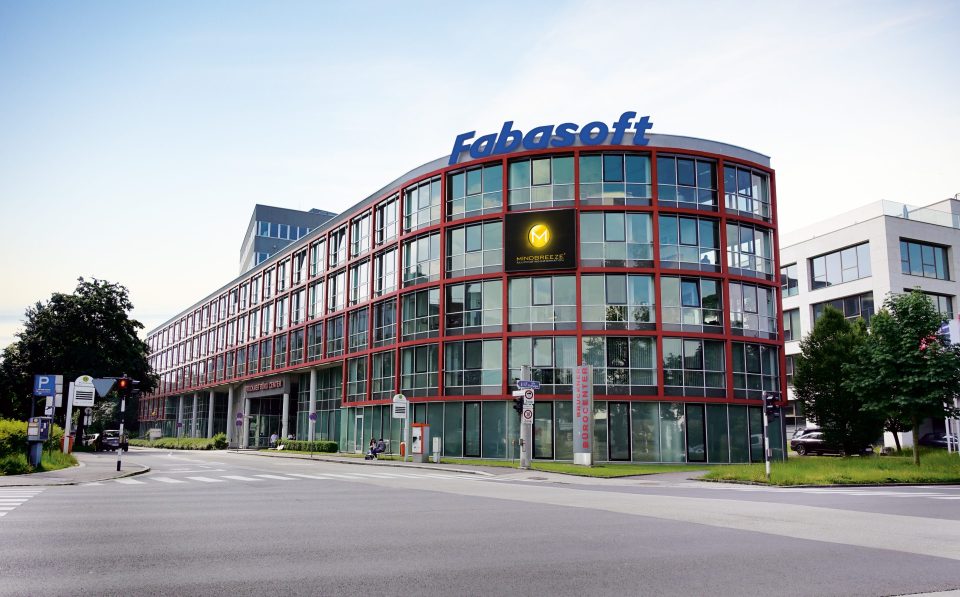 Der Fabasoft Hauptsitz in Linz, Österreich