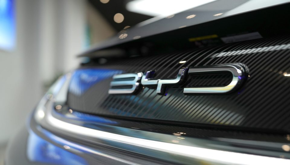 Fahrzeuglogo eines BYD Elektro-Autos