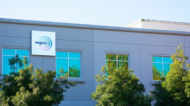 Die Bürofassade des Wipro-Konzerns im Silicon Valley, USA