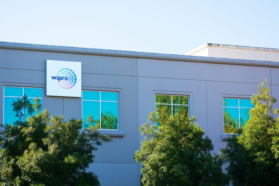 Die Bürofassade des Wipro-Konzerns im Silicon Valley, USA