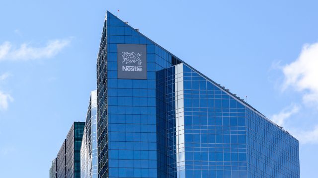 Nestlé-Logo an der kanadischen Niederlassung in North York