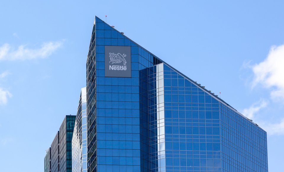 Nestlé-Logo an der kanadischen Niederlassung in North York
