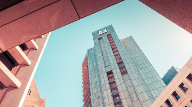 Telstra-Gebäude in Adelaide City, Australien