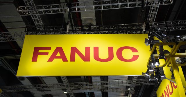 fanuc logo at shanghai industrial fair  on September 16th, 2020 in shanghai china