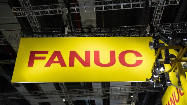 fanuc logo at shanghai industrial fair  on September 16th, 2020 in shanghai china