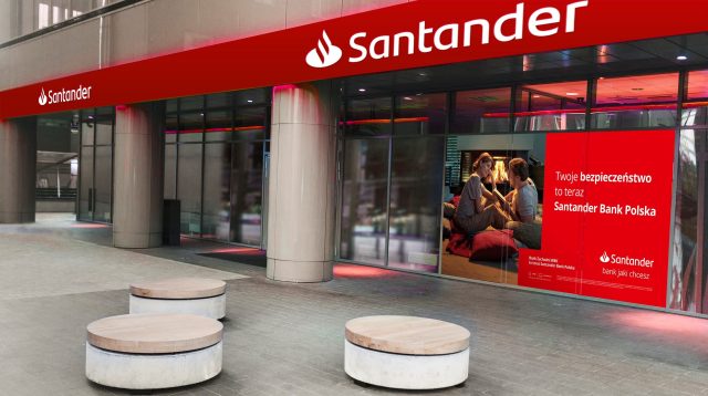 Filiale der Santander Bank in Polen
