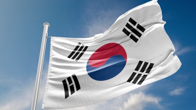 Die Flagge Südkoreas