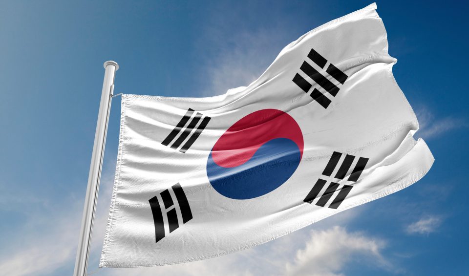 Die Flagge Südkoreas