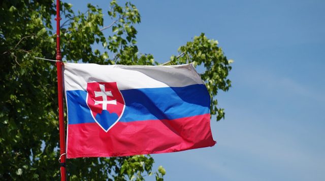 Die Flagge der Slowakei