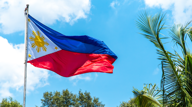 Die Philippinen-Flagge