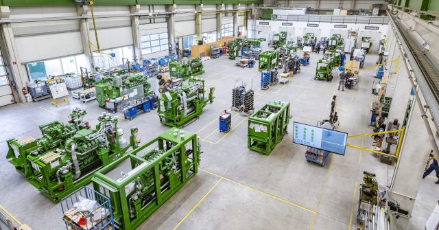 Fertigungshalle von 2G Energy