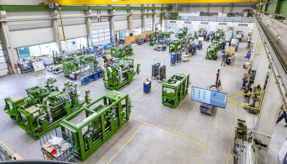 Fertigungshalle von 2G Energy