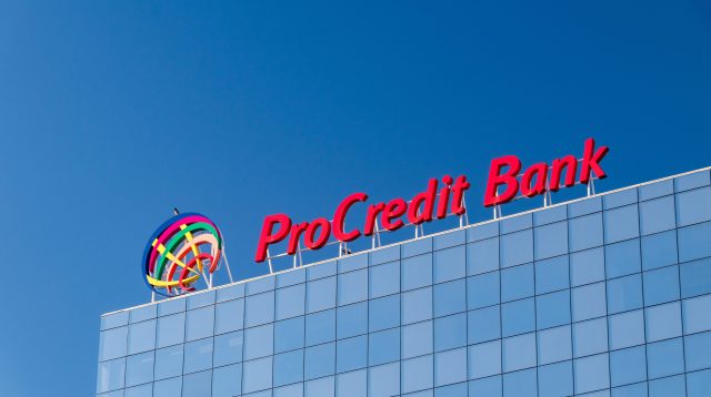 Das Logo der ProCredit Bank