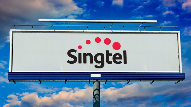 Das Logo der Singapore Telecommunications