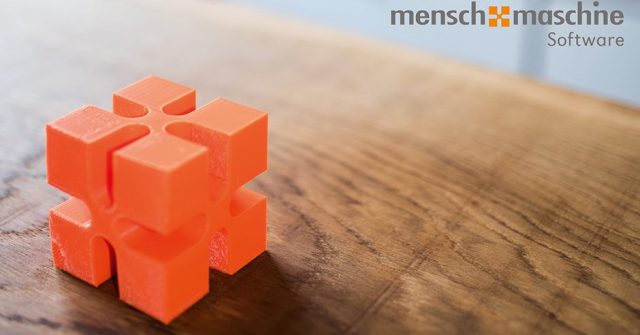 Ein Würfel der Firma Mensch und Maschine