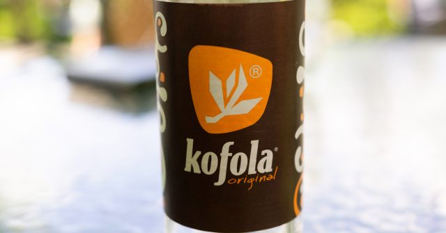 Eine Kofola Softdrinkflasche