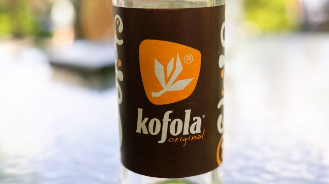 Eine Kofola Softdrinkflasche