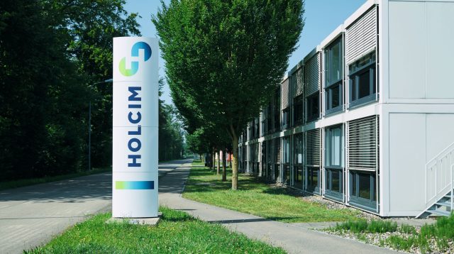 Das Logo des Baustoffproduzenten Holcim