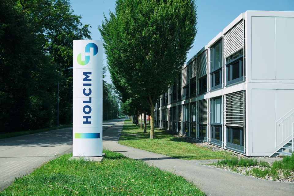 Das Logo des Baustoffproduzenten Holcim