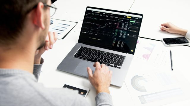 Trading-Software auf Computer