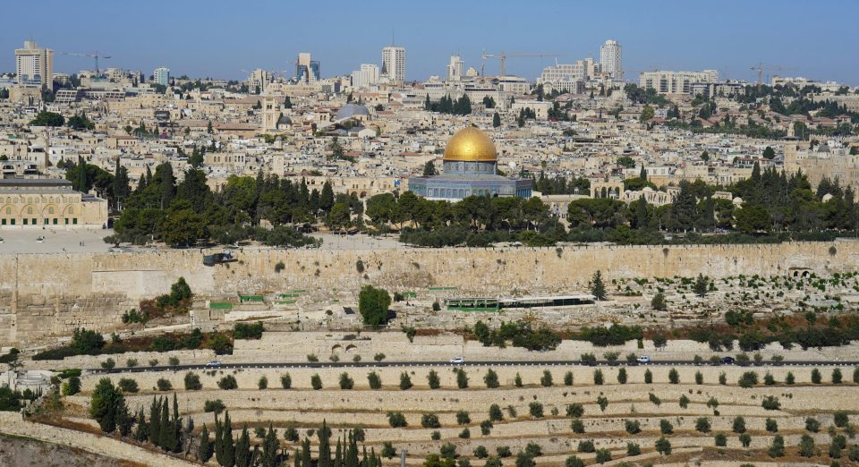 Blick auf Jerusalem, Israels Hauptstadt