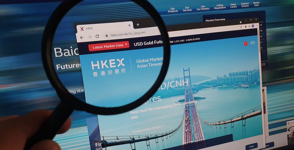 Website von Hong Kong Exchange
