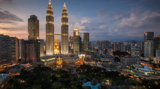 Blick auf Kuala Lumpur in Malaysia