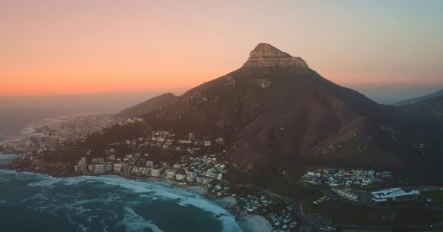 Blick auf Kappstadt in Südafrika