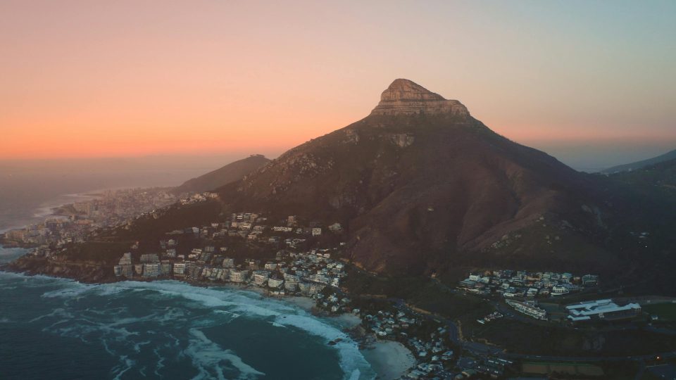 Blick auf Kappstadt in Südafrika