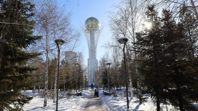 Der Bajterek-Turm in Astana, Kasachstan