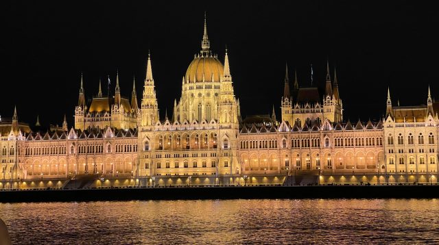 Parlamentsgebäude in Budapest, Ungarn