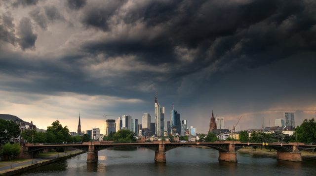 Gewitter über Frankfurt am Main